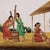 Indian Company School Women Husking the Rice, 1800s, Gouache on Paper For Sale - Image 4 of 9
