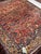 Antique Heriz Village Carpet Rare Camel Border with Coral Ground in Naive Harshang Design with Sickle Leaf Motif Rug 9.4 x 11.4 For Sale - Image 12 of 16