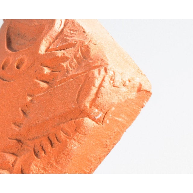 Contemporary Studio Pottery Saw and Hammer Tile by Mark Bulwinkle For Sale - Image 3 of 6
