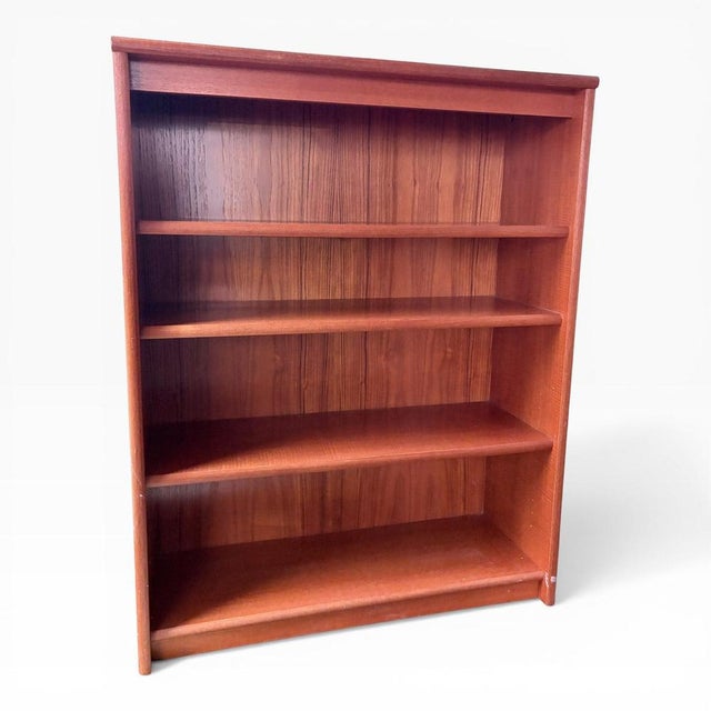 Wood Mid-Century Danish Teak Compact Bookcase, 1960s For Sale - Image 7 of 8