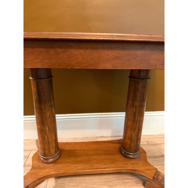 Antique 19th Century American Empire Walnut Library Table (36") For Sale - Image 12 of 18
