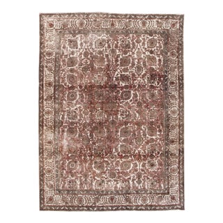 Late 20th Century Large Vintage Persian 12x15 Wool Rug For Sale