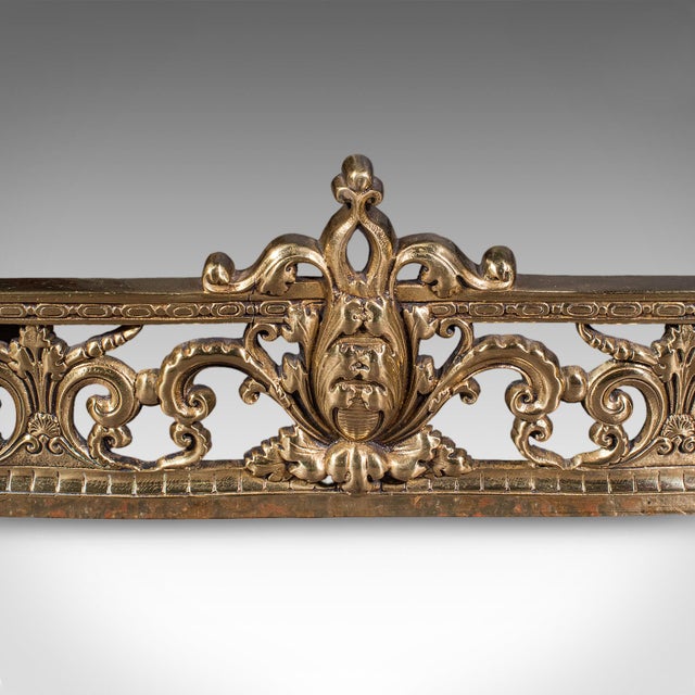 Antique Adjustable Fire Curb, English Hearth Fender, Great Exhibition, Victorian For Sale - Image 6 of 12