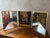 Triptych Mirror & Painting, 1920 For Sale - Image 4 of 12