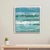 Summer Wave Giclée Print on Canvas, "Summer Wave" Framed in White Floater Frame Summer Wave is a serene and soothing...