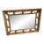 Vintage Gold Detailed Rectangular Wall Mirror For Sale