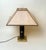 Brown Leather and Brass Table Lamp, 1980s For Sale - Image 8 of 18
