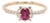 Dainty Red Ruby Ring W Earth Mined Diamonds in Solid 14k Gold | Oval 5.3x4mm, Size 6.75 For Sale
