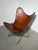 Vintage Butterfly Chair in Cognac Leather For Sale - Image 3 of 7