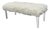 Skyline Furniture Faux Fur + Acrylic Legs Bench For Sale