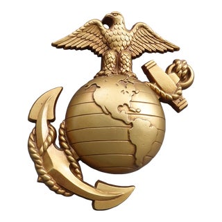 Sexton 1968 Usa Vintage u.s.m.c. Marines Ega Eagle Cast Metal Hanging Wall Art For Sale