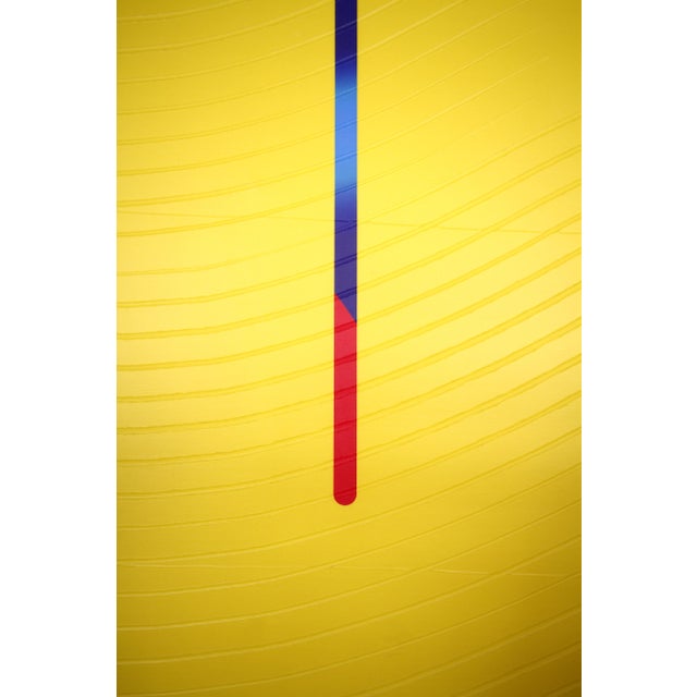 Textile Contemporary Abstract Matte Gel Applied on Fine Art Digital Printed Canvas "Azur Bouton D’or Violine # Tu Illumines" by Jerome Tham Vo My For Sale - Image 7 of 7