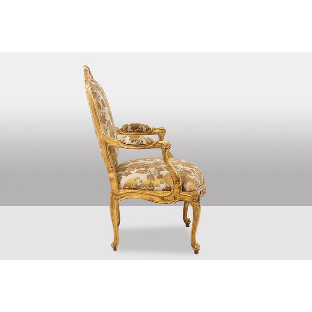 Louis XV Style Armchair with Queen-Style Backrest, 20th Century For Sale - Image 3 of 14