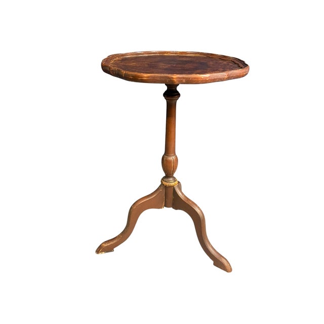 Antique Georgian Tripod Side Wine Table, 1900 For Sale - Image 3 of 14