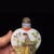 Traditional Late 20th Century Hand-Painted Liuli Glass Snuff Bottle With Maiden & Guqin Scene, Qianlong Mark For Sale - Image 3 of 9