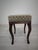 Beige Louis Style Wooden Ottoman with Floral Pattern For Sale - Image 8 of 11