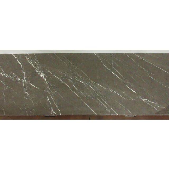 Florence Knoll Marble Top Rosewood Credenza For Sale - Image 9 of 11