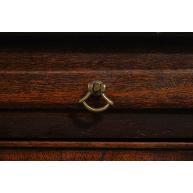 Antique English Mahogany 4 Drawer Bachelor's Chest For Sale - Image 15 of 18