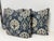 Design Plus Gallery presents a Set of Three Bespoke Floral Damask Throw Pillows. Each pillow is upholstered in a textured...