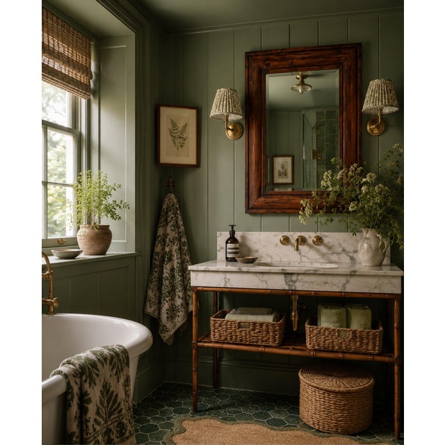 Bold Elegance is the best way to describe this discontinued Pottery Barn wall mirror that features a large, strong but...