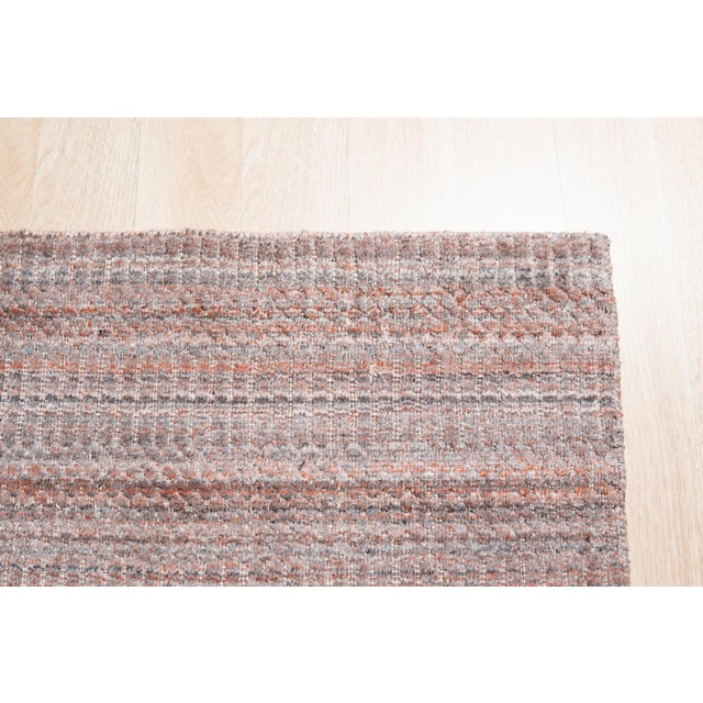 2020s 9x12 Radiant Elena Coral Geometric Modern Handmade Wool Carpet Rug For Sale - Image 5 of 9