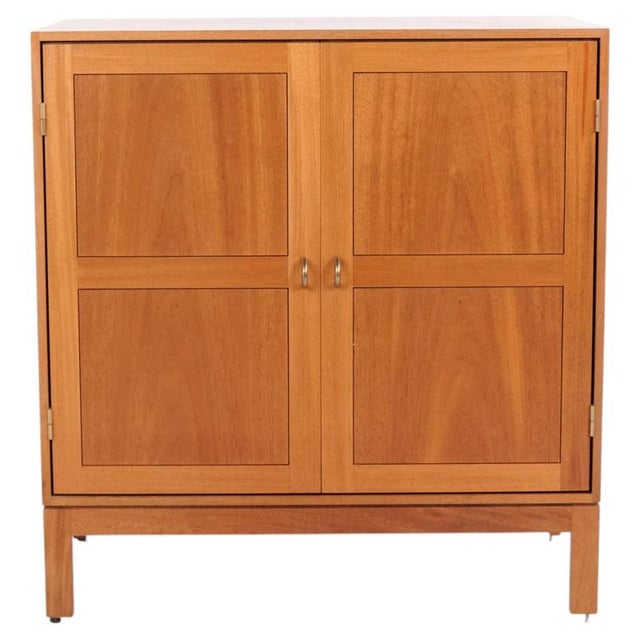Mahogany Cabinet Module with Brass Handles by Christian Hvidt for Søborg Møbelfabrik, 1960s For Sale - Image 13 of 13