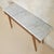 Wood Italian Fluted Wood Console with Marble Top, 1950s For Sale - Image 7 of 11