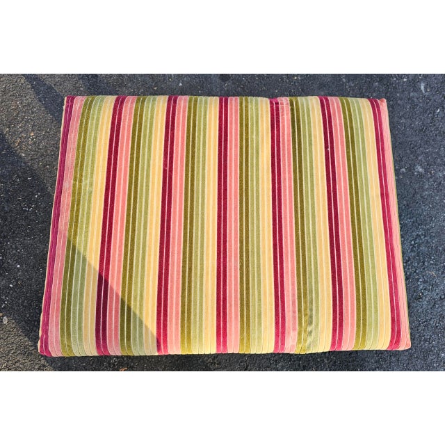 Wood Large Late 20th Century High-Quality Bespoke Georgian Style Footstools- a Pair For Sale - Image 7 of 12