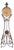 Howard Miller 615-004 Vercelli Floor Grandfather Clock Iron Scrollwork Cast Stone For Sale