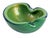 Mid 20th Century Green Murano-Style Art Glass Bowl With Gold Aventurine For Sale - Image 4 of 10