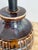1960s Vintage Brown Grenade Ceramic Lamp For Sale - Image 5 of 9