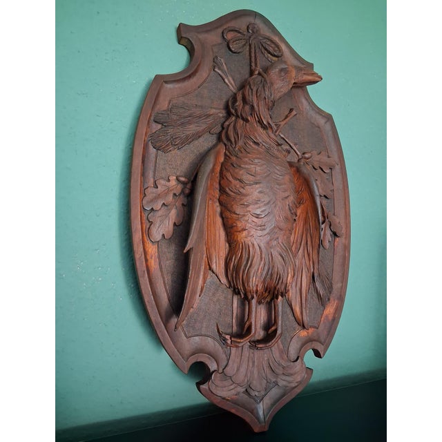 This Jagd hunting plaque is made in Germany and has a duck engraved with it, almost the size of this Jagd plaque, 54 cm...