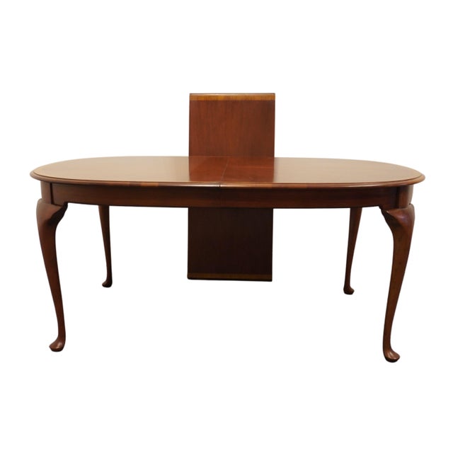 Wood Hickory Chair James River Mahogany Traditional Style 86″ Oval Dining Table 576 For Sale - Image 7 of 11