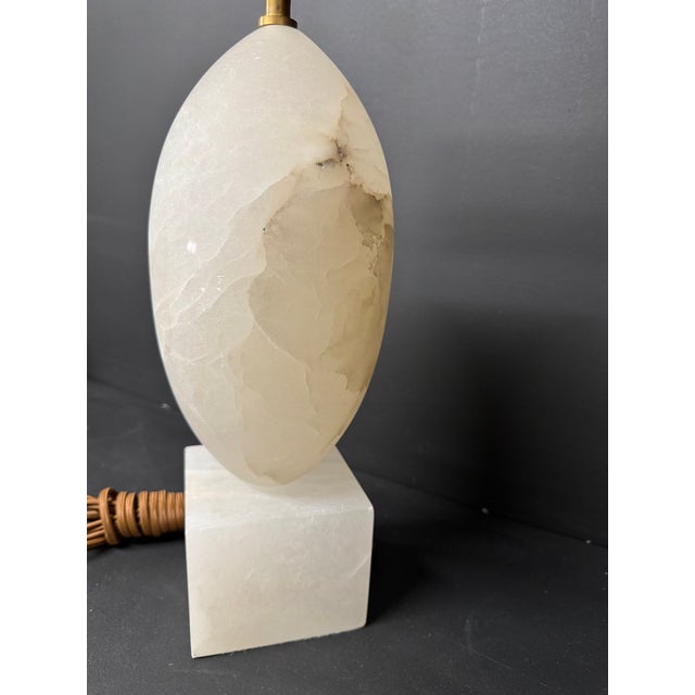 Stone Visual Comfort Alabaster Versa Large Table Lamp For Sale - Image 7 of 10