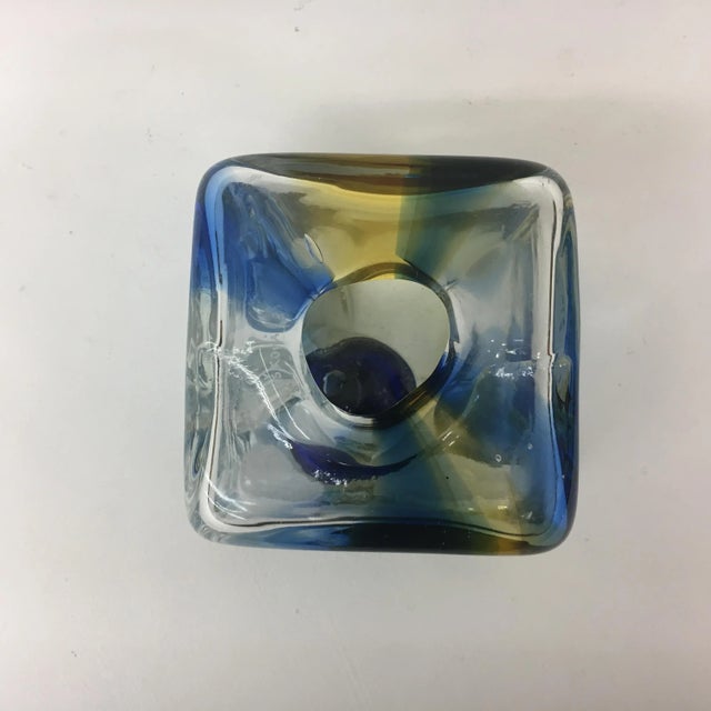 1980s Vintage Cube Vase from Touskova, 1983 For Sale - Image 5 of 18