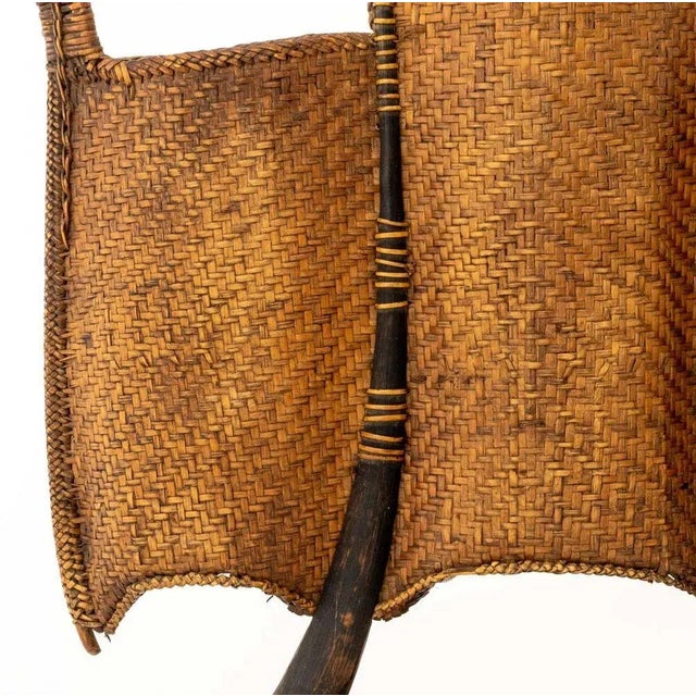 Vietnamese Woven Rattan Hunter Backpack For Sale In New York - Image 6 of 9