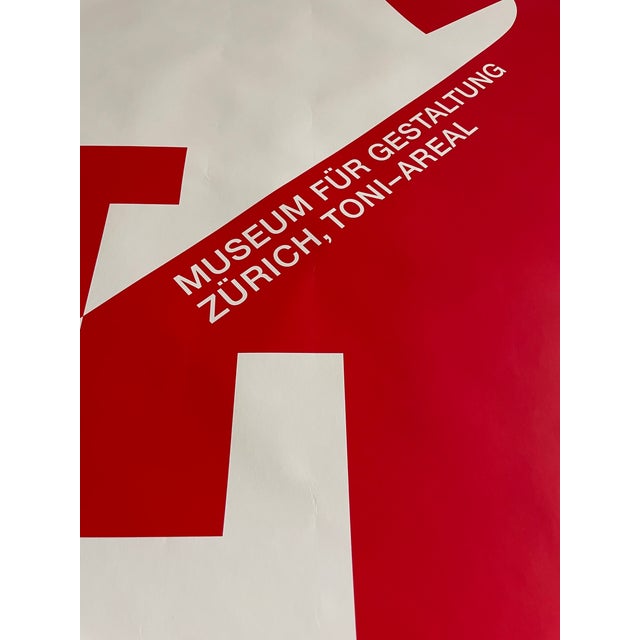 Large Format Raffinerie AG Bally Red Museum für Gestaltung Poster, Zürich, 2019 For Sale - Image 4 of 6