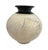 Mid-Century Modern Vintage Studio Pottery Raku Vase Signed Crackle Glaze Black White 9” For Sale - Image 3 of 7