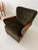 Danish Lounge Chair With Velvet and Wood Trimmed Armrest, 1940's For Sale - Image 16 of 16