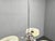 Cream Bauhaus Chandelier in Milk Glass and Chrome, 1930s For Sale - Image 8 of 12