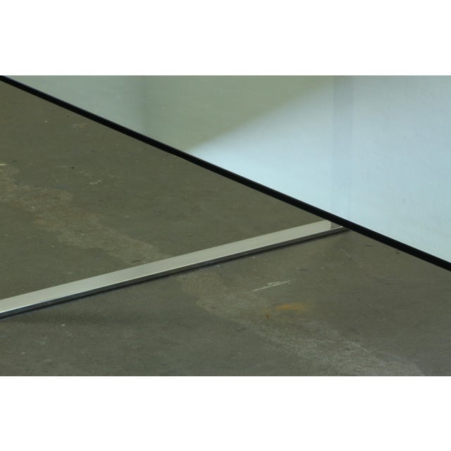 Modern Minimalist Danish Coffee Table in Glass and Polished Chrome, 1990s For Sale - Image 8 of 18