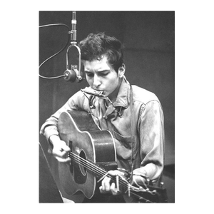 'Bob Dylan Recording' Unframed Archival Pigment Print