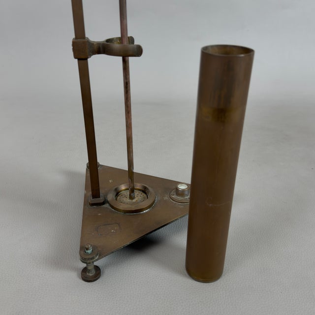 Antique Brass Hydrometer with Liquid Density Meter, Early 1900s For Sale - Image 4 of 12
