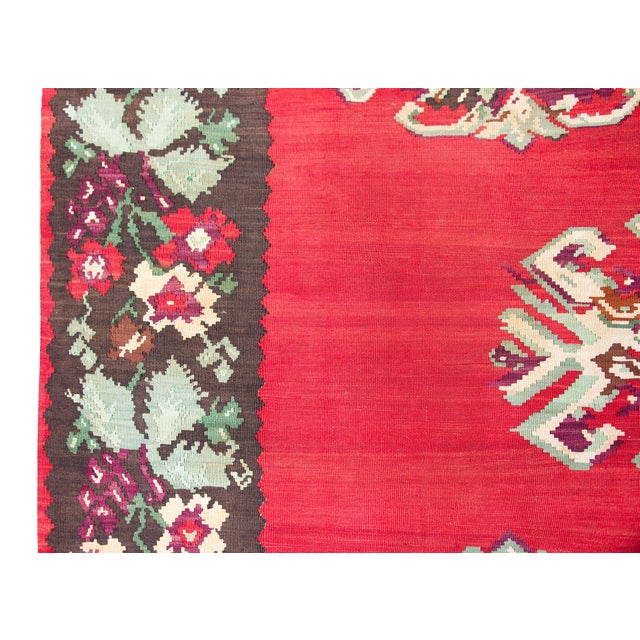 Vintage Turkish Bessarabian Kilim Rug For Sale - Image 11 of 15
