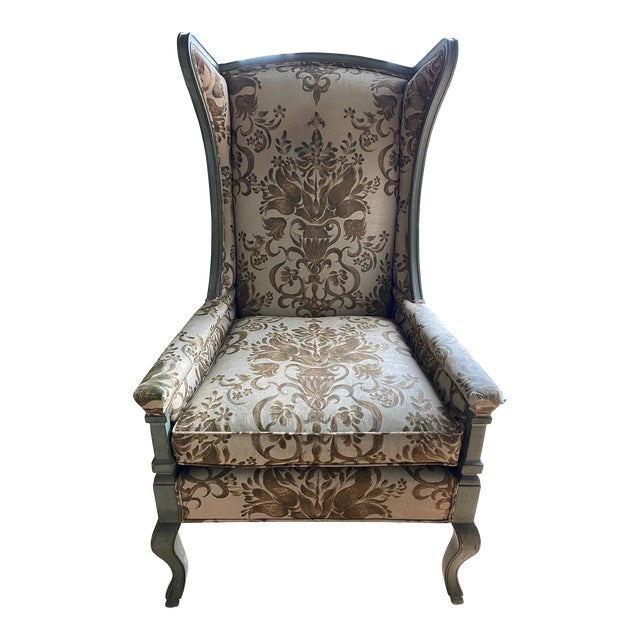 Vintage Ethan Allen Wingback Chair Chairish