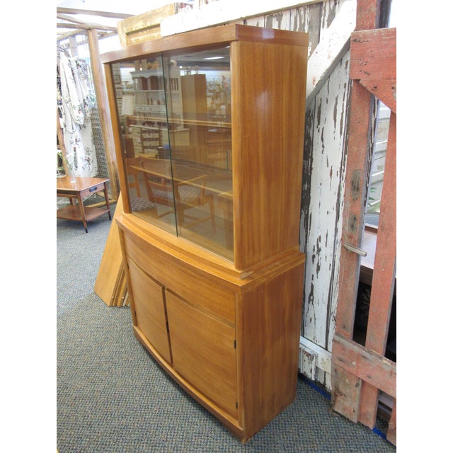 Mid Century Modern Danish Maple China Hutch Chairish