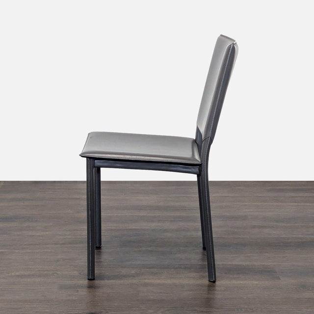 Modern Room & Board Madrid Leather Dining Chair For Sale - Image 3 of 7