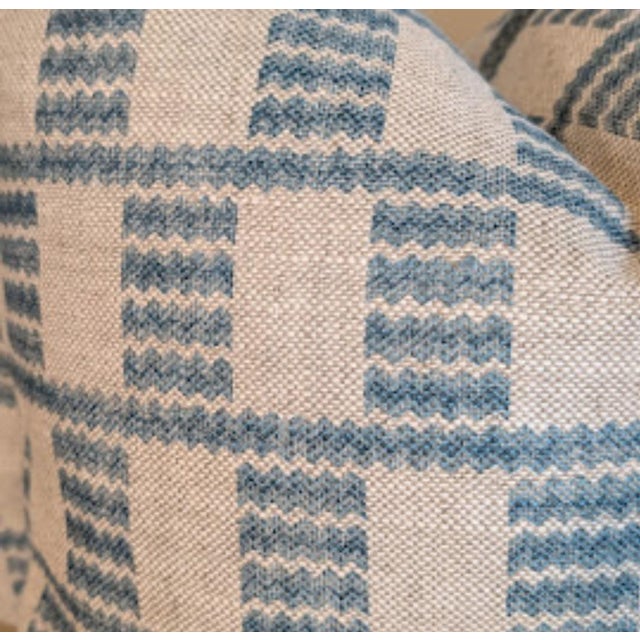 Fermoie Cove 20" Pillows in Blue - Pair For Sale - Image 4 of 4