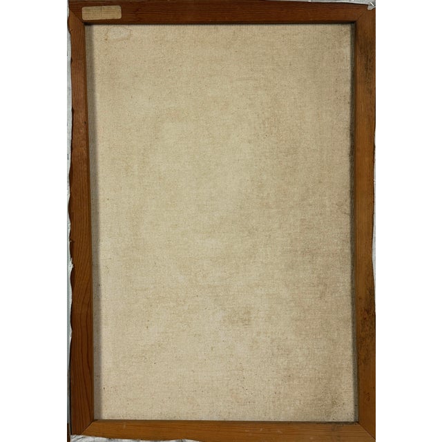 1950s Vintage Realist Portrait of Seated Woman (C. 1950, Oil on Canvas) For Sale - Image 5 of 5