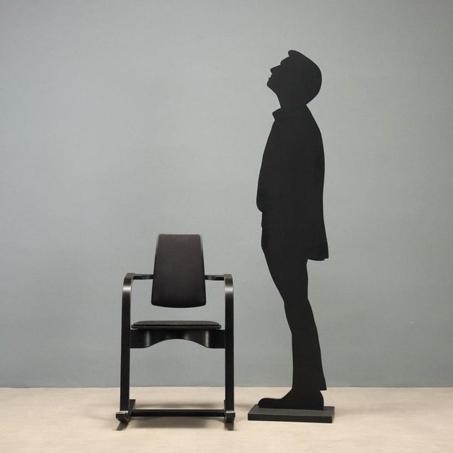 Ergonomic chair 'Actulum Balans' produced by Varier in the 1990s, featuring a sturdy and flexible wooden frame that...